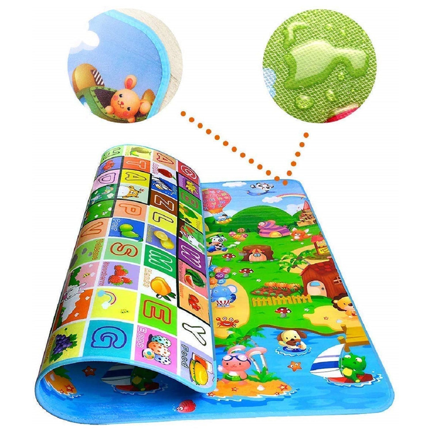 8059 Waterproof Double Side Baby Play Floor Mat for Kids Home With Bag (Size 120 x 180cm) 8059 Waterproof Double Side Baby Play Floor Mat for Kids Home With Bag (Size 120 x 180cm)